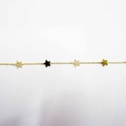 ブレスレット シルバーCZブレス3 イエロー 18cm
