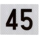 鉄道トラフィックン 標識板のみ 速度制限45 [ミニチュア標識]