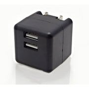 USB AC充電器 2.4A コンパクト キューブ型 スマートIC機能搭載 スイングプラグ採用 ブラック FUSB-AC524BK/USB