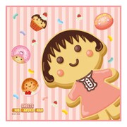ちびまる子ちゃん クロスハンカチ スイーツ まる子 [キャラクターグッズ]