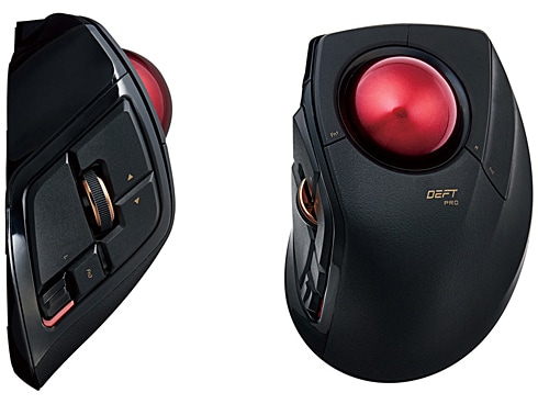 美品 ELECOM DEFT PRO人差し指タイプトラックボールM-DPT1MR トラックボール“DEFT PRO”（人差し指操作タイプ） - M-DPT1MRBK