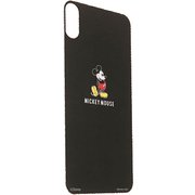 iPhone X ディズニーキャラクター プレミアムガラス9H 強化ガラス 背面保護フィルム ミッキー ブラック