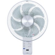 壁掛け扇風機 立体首振り ホワイト YTW-384YFR W