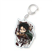進撃の巨人 とびだすたいる！アクリルキーホルダー リヴァイA [キャラクターグッズ]