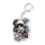 進撃の巨人 とびだすたいる！アクリルキーホルダー リヴァイB [キャラクターグッズ]
