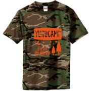 ゆるキャン 迷彩Tシャツ グリーンカモフラージュ L [キャラクター衣料品]