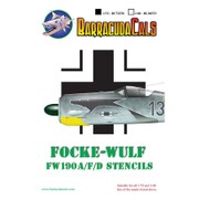 BC-72376 [1/72 デカール ドイツ空軍 フォッケウルフ Fw-190A/F/D用 機体ステンシルデカール]