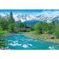 25-157 日本の風景 白馬三山と清流-長野 [ジグソーパズル めざせ！パズルの達人 300ピース（完成サイズ：26×38cm）]