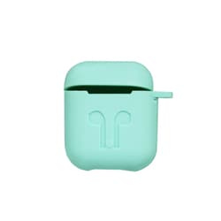 AirPodsケース用シリコンカバー カラビナ付き グリーン AP-SL-GR