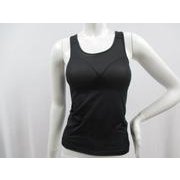 レディース カップ付バッククロスタンクトップ Mサイズ 黒 825-182