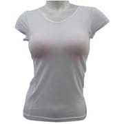 レディース カップ付ロングTシャツ Lサイズ オフ 825-184