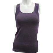レディース カップ付レーサーバックタンクトップ Lサイズ パープル 823-078