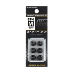 イヤーピース4 Mサイズ ブラック 6個入 ZH-EP4M-BK