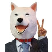 M2 白犬マスク [パーティグッズ]