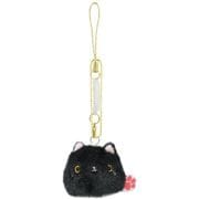 ねこだんご ストラップ くろ [キャラクターグッズ]