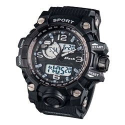 Dash Professional アナデジウォッチ SPORTS-PRO ガンメタ メンズ ADWW17095-02