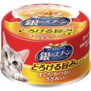 とろける旨み仕立てまぐろ・かつおにささみ入り 缶 70g