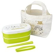 キャラクターグッズ K240-05 はらぺこあおむし バッグ付2段ランチ フルーツ