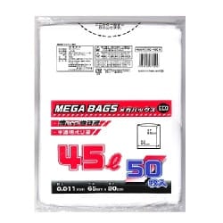 メガバッグス ECO 半透明 45L 50枚 ME-45EH