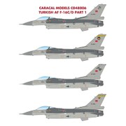48006 [1/48 デカール トルコ空軍 F-16CC/D パート1]
