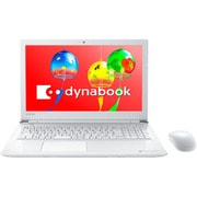 ノートパソコン dynabook Tシリーズ 15.6型/Core i3 8130U/メモリ 8GB/HDD 1TB/DVDスーパーマルチドライブ/Windows10 HOME 64Bit/Office Home&Business 2016/リュクスホワイト PT45GWD-SEA