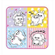 ヨッシースタンプ ミニタオル うさぎ・くま・ぬこ 柄 [幅200×高さ200mm]