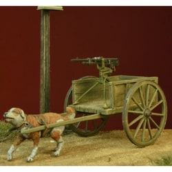 DD35106 [WWI ベルギードッグカート/w オチキス機関銃 1/35 レジン製ミリタリーフィギュアシリーズ]