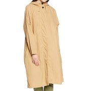 雨具 レインコート ロングパーカー フリーサイズ ベージュ