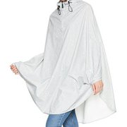 雨具 レインポンチョ ドットサークル フリーサイズ グレー