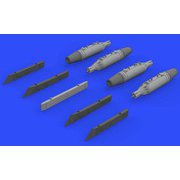 EDU672190 [1/72スケール ブラッシン：レジンパーツシリーズ UB-16 ロケットポッド (4個入り)  w/MiG-21パイロン (エデュアルド用)]