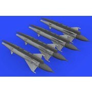 EDU672191 [1/72スケール ブラッシン：レジンパーツシリーズ RS-2US 「アルカリ」 空対空ミサイル (MiG-21用、4個入り) (エデュアルド用)]