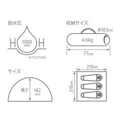 ヨドバシ.com - ディーオーディー DOD T3-539 [カンガルーテント M