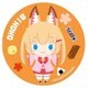 けもみみおーこく国営放送 缶バッジ ぷちみここ [キャラクターグッズ]