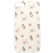 JWL-08B [iPhone 8/7 クリスタルソフトケース フラワー ホワイト]