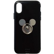 DN-502BK [iPhone X ケース IIIIfi+ Ring(イーフィット リング) ディズニー ブラック]