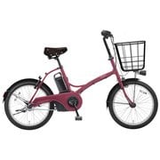 電動アシスト自転車 グリッター 20型 内装3段変速 12.0Ah 2018年モデル マットルージュ BE-ELGL033R2