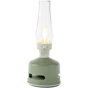 ワイヤレス LEDランタンスピーカー GARDEN HOUSE (グリーン色) Bluetooth対応 FLS-1705-GR
