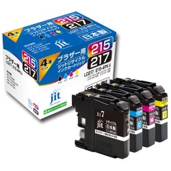 互換リサイクルインクカートリッジ ブラザー LC217/215-4PK 4色セット 日本製 JIT-KB2172154P