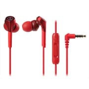 インナーイヤーヘッドホン スマートフォン用 ハイレゾ音源対応 レッド ATH-CKS550XiS RD