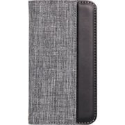 OWL-CVIP7S03-GYBK [iPhone SE（第2世代）/8/7/6s/6 4.7インチ用 手帳型ケース キャンバス×レザーデザイン グレー×ブラック]