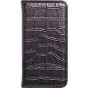 OWL-CVIP7S07-BK [iPhone SE（第2世代）/8/7/6s/6 4.7インチ用 手帳型ケース クロコダイル柄 ブラック]
