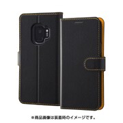 Galaxy S9 手帳型ケース ベーシックレザー/ブラック/オレンジ INA-GS9ELC1/BOR