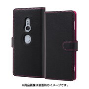 INA-RXZ2ELC3/BP [Xperia XZ2 手帳型ケース/ブラック/ピンク]