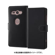 INA-RXZ2COELC3/BB [Xperia XZ2 Compact 手帳型ケース/ブラック/ブラック]