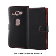 INA-RXZ2COELC3/BR [Xperia XZ2 Compact 手帳型ケース/ブラック/レッド]