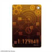 STEINS;GATE シュタインズ・ゲート レザーパスケース 04 モチーフ/茶 [約H100×W68mm]