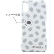 LL-14WH [iPhone X ハードケース リサ・ラーソン ハリネズミ総柄]
