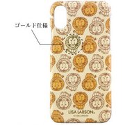 LL-14BE [iPhone X ハードケース リサ・ラーソン ライオン総柄]