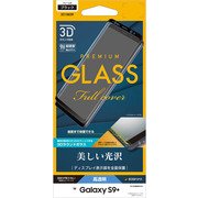Galaxy S9＋ 全面保護 3Dラウンド形状液晶保護ガラス ブラック 3S1118GS9P