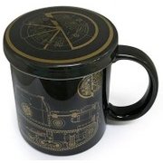 ガールズ＆パンツァー 蓋つきマグカップ アンツィオ高校 [直径8cm、高さ9cm]